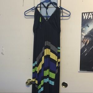 fire Los Angeles maxi dress